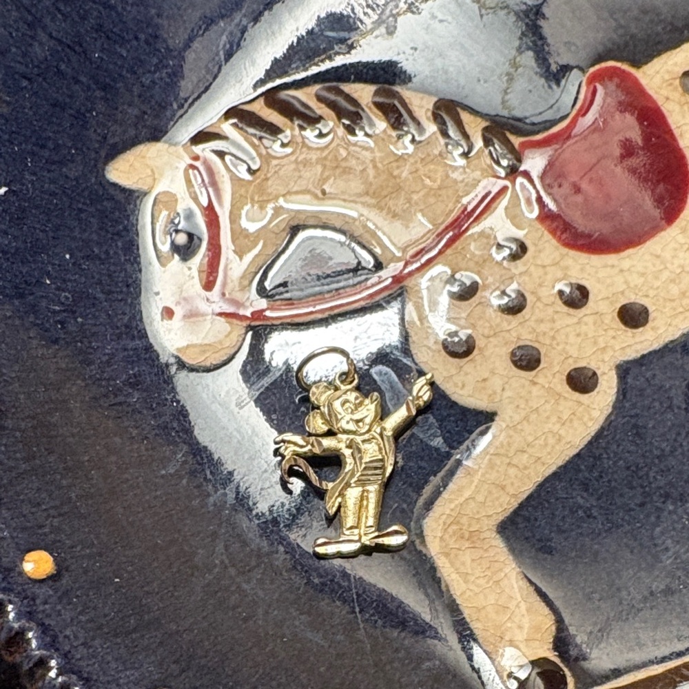 14k gold Mickey Mouse Pendant